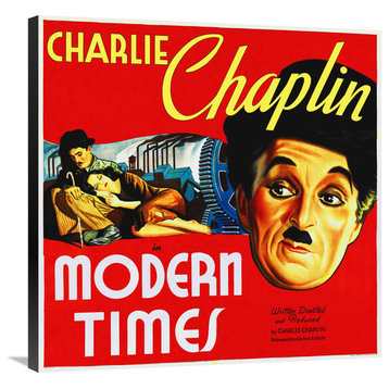 "Modern Times, 1936" Stretched Canvas Giclee by Hollywood Photo Archive, 30x30"