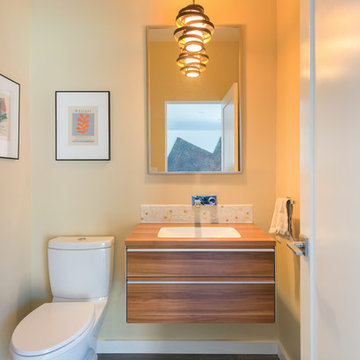 modern powder room