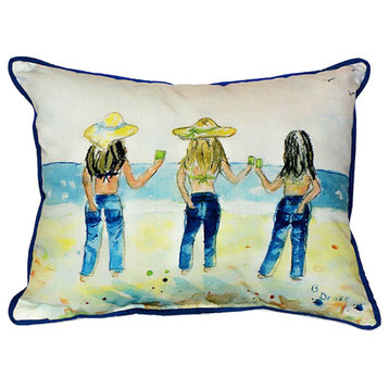 Betsy Drake Sandy Bottoms Extra Large 20 X 24 Indoor / Outdoor Pillow