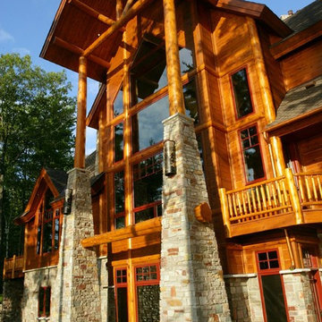 Lakefront Log Cabin