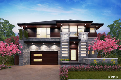 Custom Home - Front Elevation