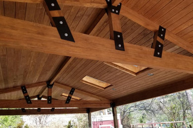 Inspiration for a craftsman home design remodel in Houston