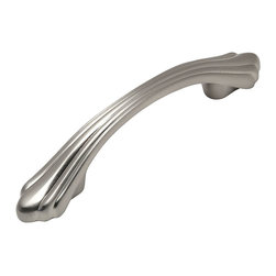 Cosmas - Cabinet Pull, 3" Hole Centers, Satin Nickel, Set of 10 - Cabinet And Drawer Handle Pulls