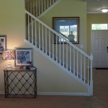 White Pintop Baluster Staircase