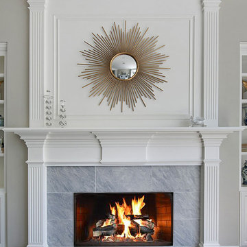 Living Room Fireplace After Remodel in Danville