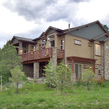 Castle Rock Mountain Craftsman Ranch Home