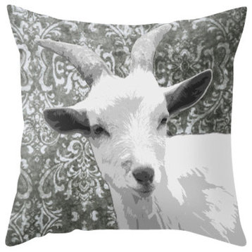Goat Grey Pillow Cover, 16x16