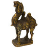 Handmade Chinese Metal Golden Rustic Camel Figure Hvs109