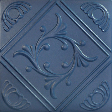 Diamond Wreath, Styrofoam Ceiling Tile, 20"x20", #R02, Van Deusan Blue