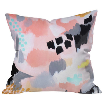 Laura Fedoroqicz Serenity Abstract Outdoor Throw Pillow
