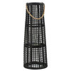 Rattan Tapered Candle Lantern w/ Handle D11x29"