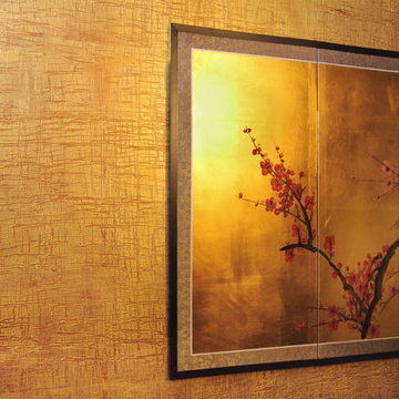 Asian inspired wall finish