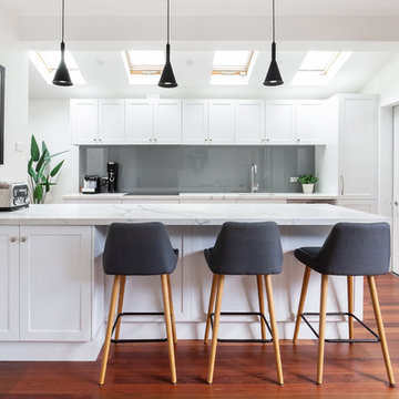 Shaker style Kitchen with Smartstone 'Statuario Venato' Benchtops