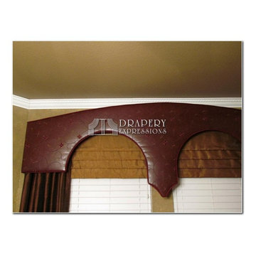 Window treatments with Cornice Boards