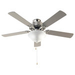 Trans Globe - Trans Globe F-1000 BN Harbour - 52" Ceiling Fan with Light Kit - Get a cool breeze with this classic ceiling fan and light. Features 3 speed motor with reverse direction option. Includes 4" extension rod, with 12", 24", 36", and 48" rod sizes sold separately. Pull chains can be used for on-off and speed adjustments. Hardwire installation required, instructions included. Available in several shades for easy match to home decor.