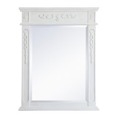 Elegant Danville Wood Frame Mirror 28" X 36" VM12836AW Antique White