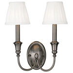 Hudson Valley Lighting - Hudson Valley Lighting 6112-AN Huntington Collection - Two Light Wall Sconce - Designs of distinction and manufacturing of the hiHuntington Collectio Antique Nickel *UL Approved: YES Energy Star Qualified: n/a ADA Certified: n/a  *Number of Lights: Lamp: 2-*Wattage:60w Candelabra bulb(s) *Bulb Included:No *Bulb Type:Candelabra *Finish Type:Antique Nickel