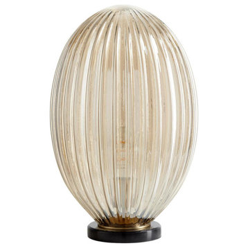 Maxima Lamp, Aged Brass, Marble, Metal, Glass, 18.75"H (10793 MGN7U)
