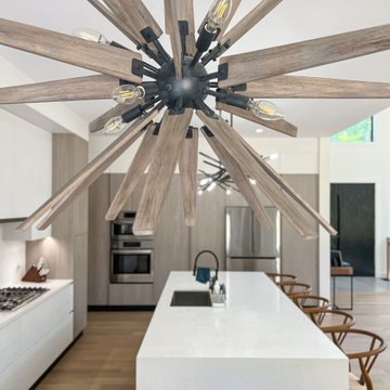 Grey Pine Modern Kitchen: Tiny, ON