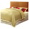 Wall Mountable Padded Leatherette Headboard, Camel, Full/Queen
