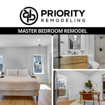 Stunning Master Bathroom and bedroom Remodel in Long Beach, CA by Priority Remod