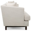 Sparks Mid-Century Modern Upholstered 3 Seater Sofa, Beige/Espresso