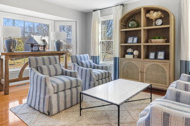 Transitional living room photo in DC Metro