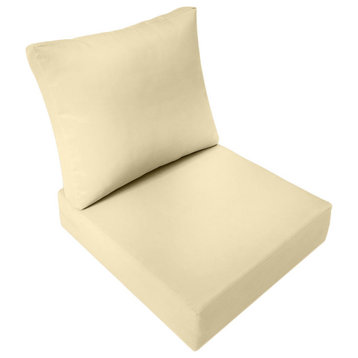|COVER ONLY| Outdoor Knife Edge Medium Deep Seat Backrest Pillow Slipcover AD103