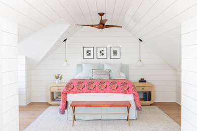Beach style bedroom photo in Charleston