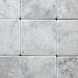4x4 White Carrara Tumbled Collection - Home Decor