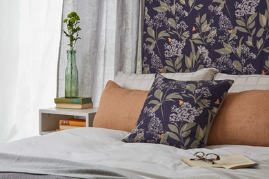 Medium sized contemporary bedroom in London.