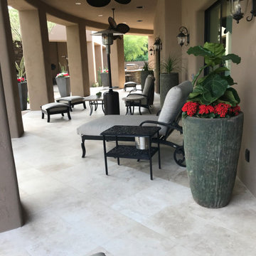 Travertine Patio