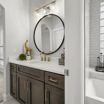 neutral but with character - kids bath