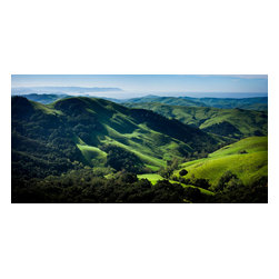 Douglas Page Photographic Arts - Green Hills Over Morro Bay, 48"x24" - Photographs