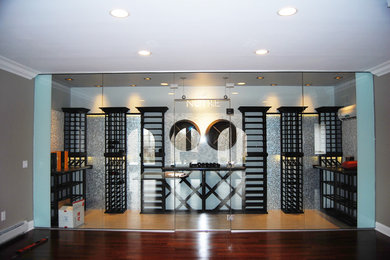 Stylishly Sleek Open Wine Cellar for Entertainment
