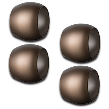Atmosfera Napkin Ring Plutone 4-Piece Set, Materic Bronze