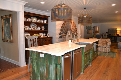 Inspiration for a rustic kitchen remodel in Atlanta