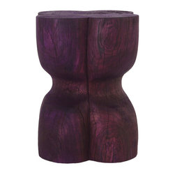 Pfeifer Studio - Trebol Side Table, Deep Purple - Side Tables And End Tables