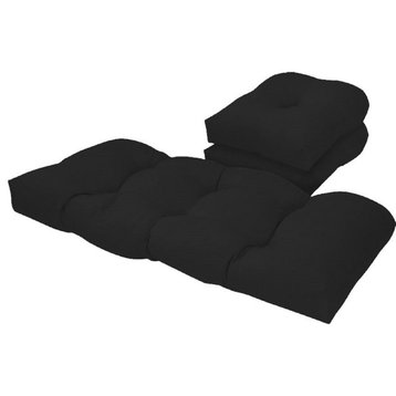 Tempo Outdoor Black 3 Piece Cushion Set