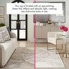 Inspire Me! Home Decor Brushstrokes 2'2" x 7'6" Beige/Grey Modern Indoor Rug