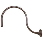 Millennium - Millennium RGN24-ABR Goose Neck, Architectural Bronze Finish - From the R Series Collection, this gooseneck accessory can be purchased as separately. It is used for wall mounting (R Series Collection) RLM Shades. This accessory is weather resistant for harsh environments. It can be mounted with different size shades.