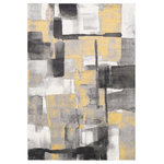 Livabliss - Pepin Modern Black, Medium Gray Area Rug, 7'11"x10' - Vidid jewel tone color paletts and bold painterly patterns give the Pepin collection an impressive look for a rug that is easily within reach of most consumers. This machine made polypropylene brings a feel of high end elegance and artistry to any space.
