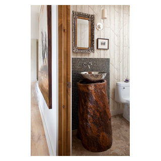 Aspen Mountain Modern - Rustic - Powder Room - Denver - by Savant ...