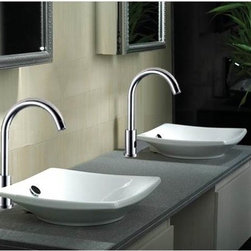 Wella Goose Neck Chrome Sensor Faucet B510 - Bathroom Sink Faucets