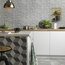 Splitface Wall Tile, Matte Grey, 1 m²