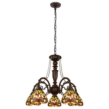 Chloe Lighting Anisoptera Purity 5-Light Antique Large Chandelier 27" Wide