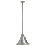 Craftmade - Union 1 Light Outdoor Pendant In Satin Aluminum (Z4421-SA) - Craftmade (Z4421-SA) Union Collection Transitional Style Outdoor 1 Light Pendant In Satin Aluminum Finish With Satin Bell Aluminum Shade(s). Dimmable: Yes. Wet rated. Light Bulb Data: 1 Medium 100 watt. Bulb included: No.