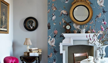 Fire Away: 6 Ways Fireplaces Can Wow With Wallpaper
