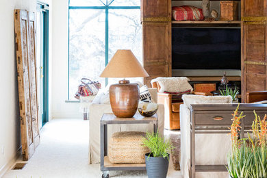 Living room - eclectic living room idea in Other