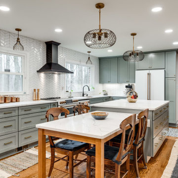 Fairfax Station, VA Transitional Grey Kitchen Remodel